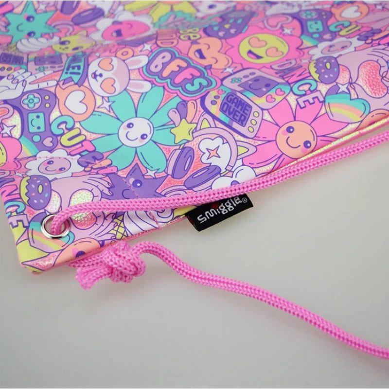 Smiggle Swimming Drawstring Backpack for Kids - Flowers