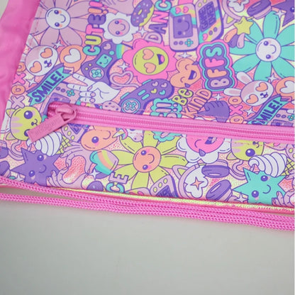 Smiggle Swimming Drawstring Backpack for Kids - Flowers