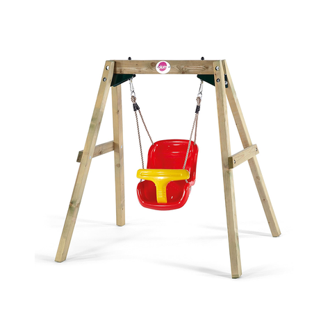 Plum Wooden Baby Swing Set