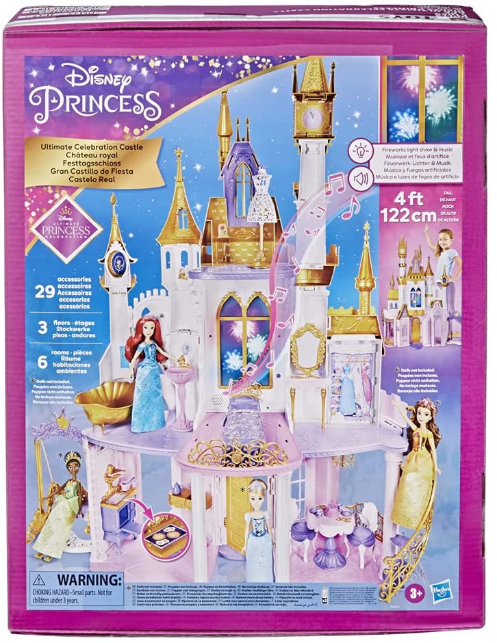 Revised Product Title: Hasbro Disney Princess Ultimate Celebration Castle – 4-Foot Tall Dollhouse Playset