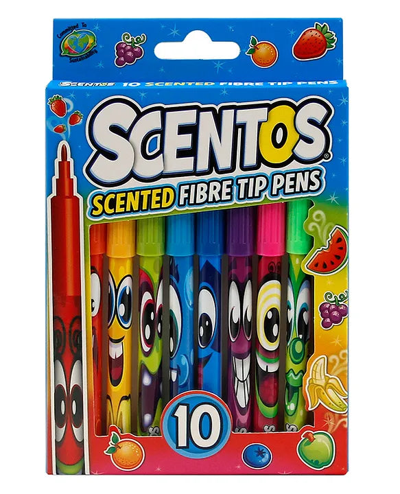 Scentos Scented Fibre Tip Pens(PACK OF 12)
