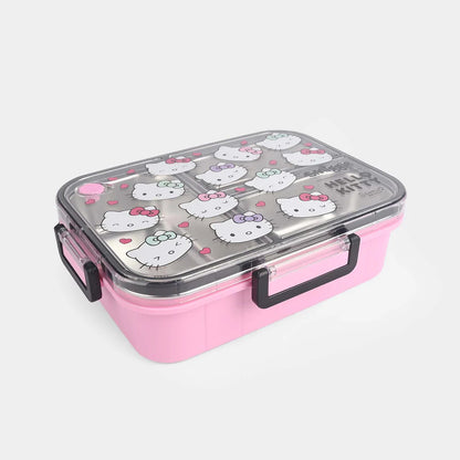 Smiggle Stainless Steel 3 Compartment Lunch Box for Kids - Hello Kitty