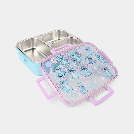 Smiggle Stainless Steel 3 Compartment Lunch Box for Kids - Stitch