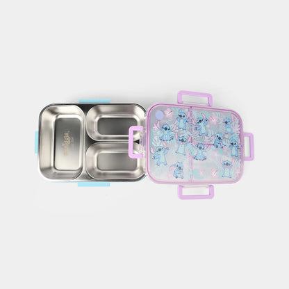 Smiggle Stainless Steel 3 Compartment Lunch Box for Kids - Stitch