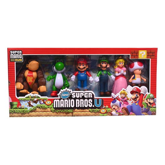 Mario 6 Pieces Figure Set
