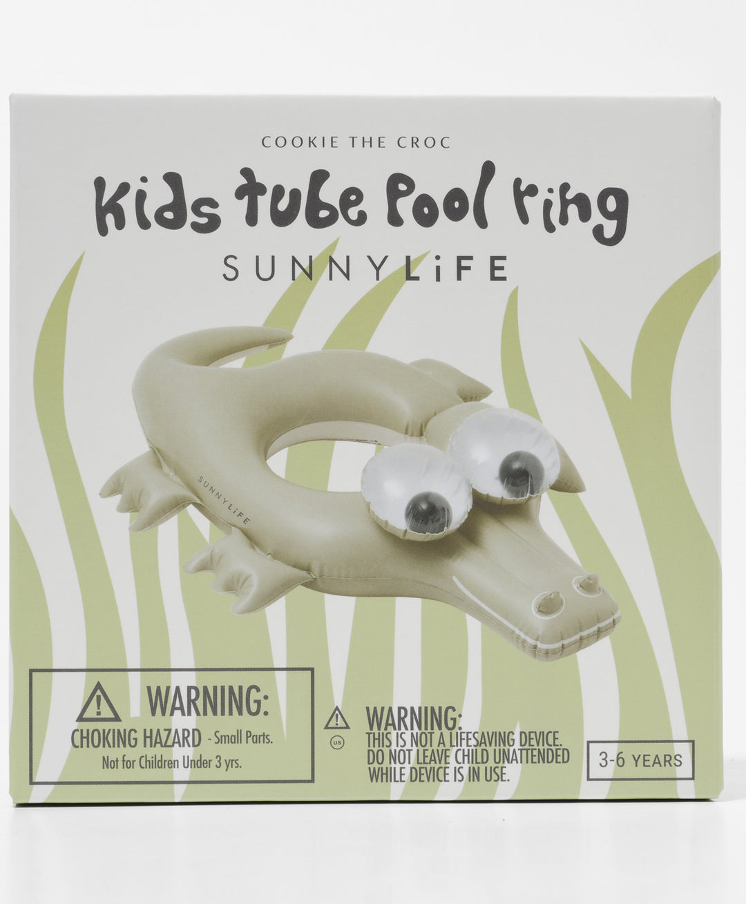 Kids Pool Ring Cookie the Croc Khaki