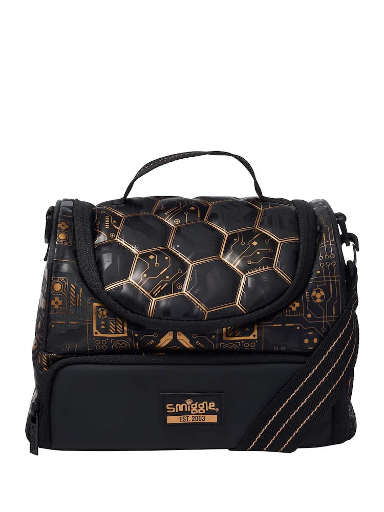 Smiggle Premium kids double-decker lunch bag  - Football