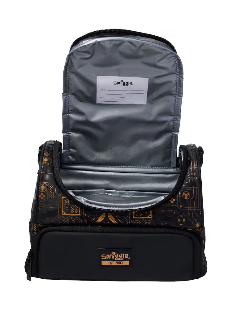 Smiggle Premium kids double-decker lunch bag  - Football