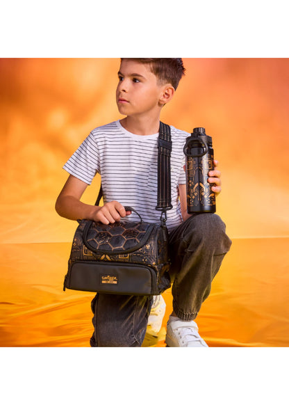 Smiggle Premium kids double-decker lunch bag  - Football