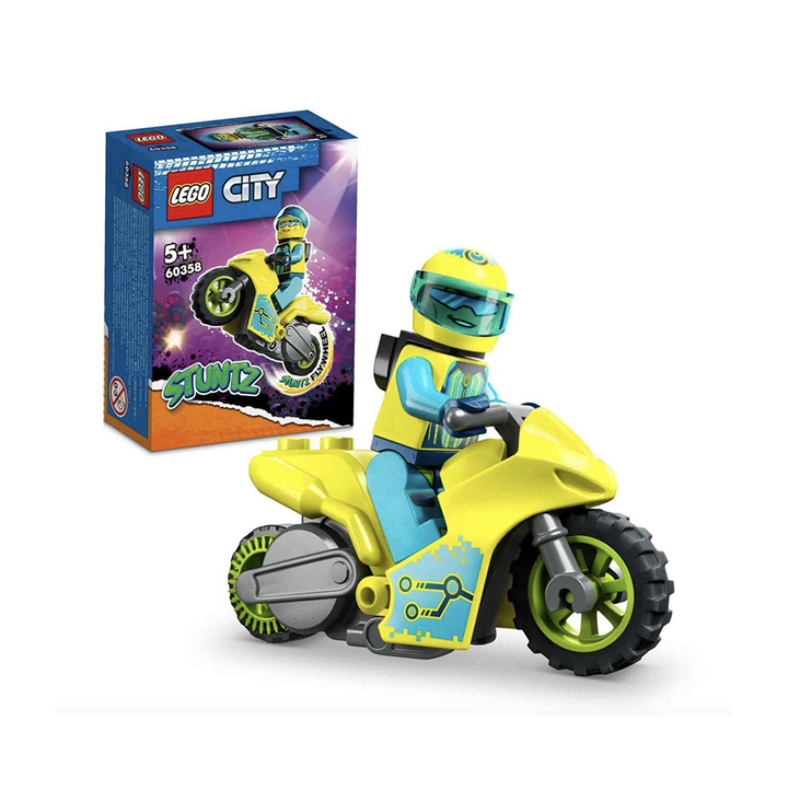 LEGO® City Cyber Stunt Bike 60358 Building Toy Set (13 Pieces)