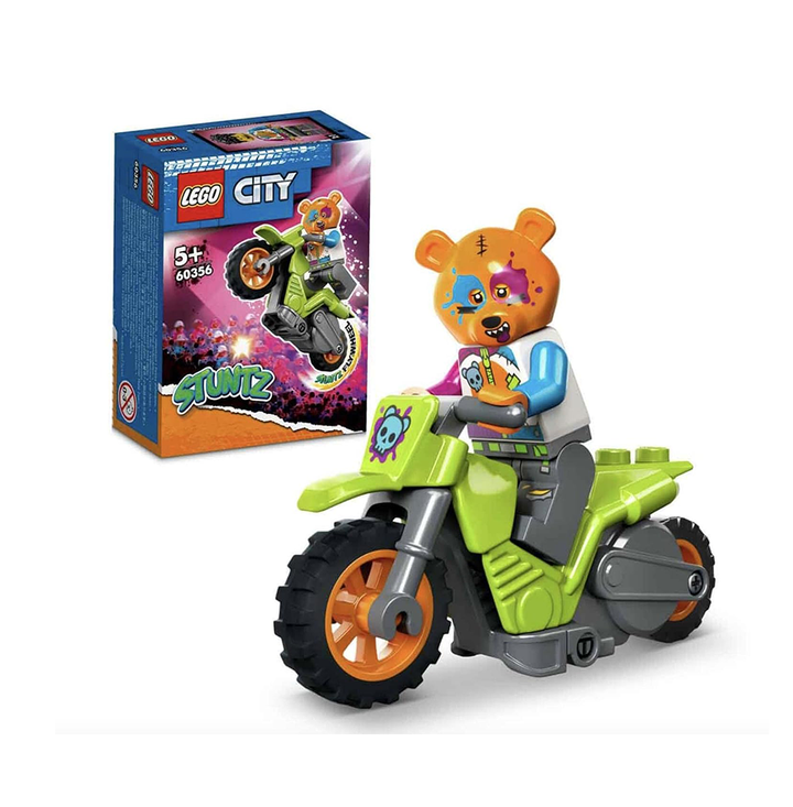 LEGO® City Bear Stunt Bike 60356 Building Toy Set (10 Pieces)