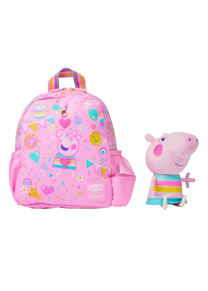 Smiggle Kids Mini Backpack with Plush - Peppa Pig