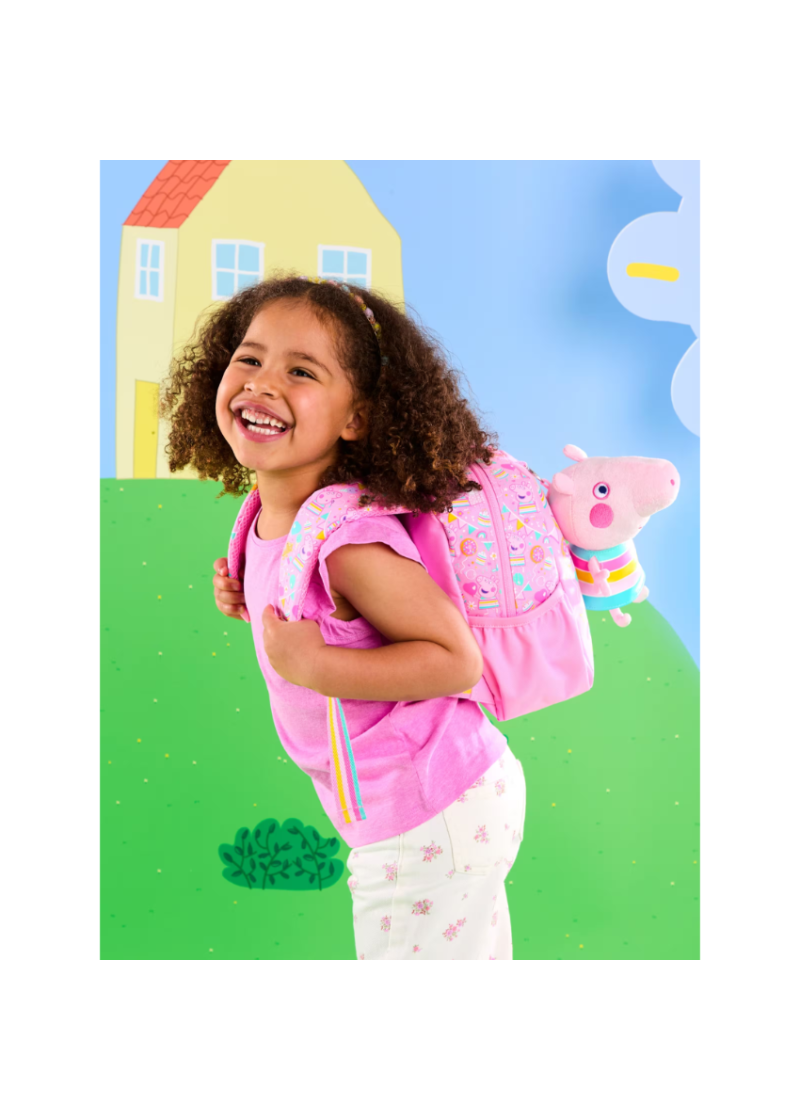 Smiggle Kids Mini Backpack with Plush - Peppa Pig