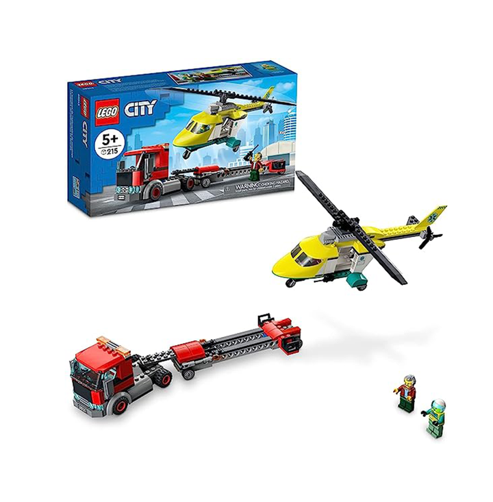 Lego City Rescue Helicopter Transport 60343 Building Kit