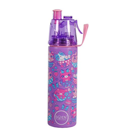 Insulated Stainless Steel Mist / Spray Bottle for kids , 600 ML , CAT