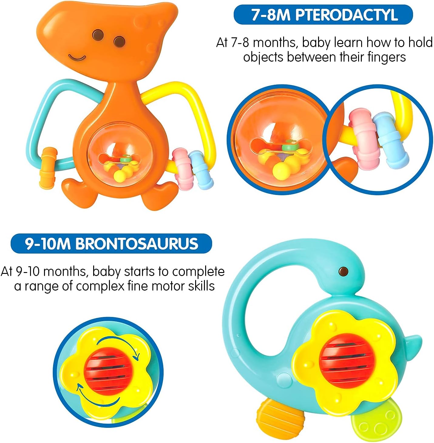 HOLA Baby Rattle Teether Set