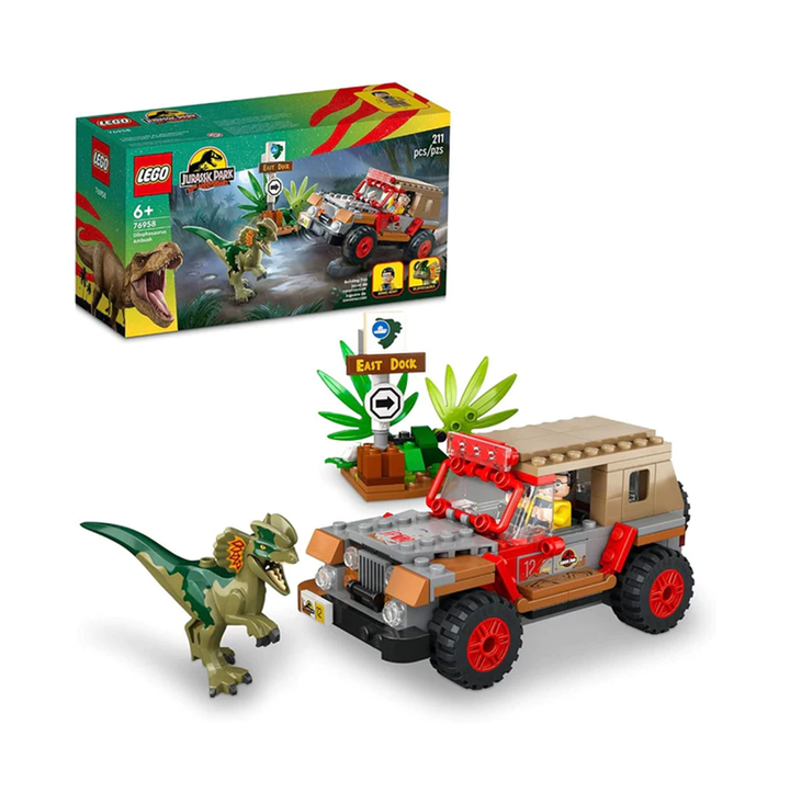 LEGO 76958 Jurassic World Dilophosaurus Ambush