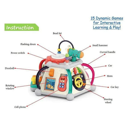 Hola 15-In-1 Discover Activity Cube: Interactive Toy For Toddlers