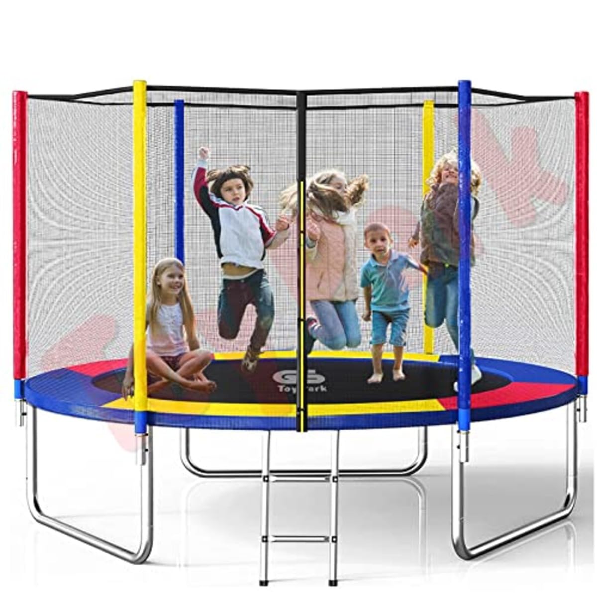 Toys Uncle 10 Feet Rainbow Deluxe Trampoline