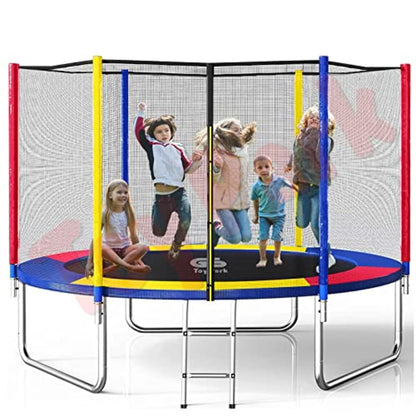Toys Uncle 10 Feet Rainbow Deluxe Trampoline