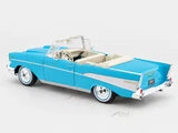 Maisto 1957 Chevrolet Bel Air Convertible Blue 1:18 Diecast Model Car