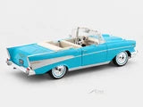 Maisto 1957 Chevrolet Bel Air Convertible Blue 1:18 Diecast Model Car