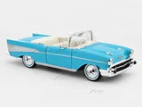 Maisto 1957 Chevrolet Bel Air Convertible Blue 1:18 Diecast Model Car