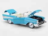 Maisto 1957 Chevrolet Bel Air Convertible Blue 1:18 Diecast Model Car