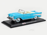Maisto 1957 Chevrolet Bel Air Convertible Blue 1:18 Diecast Model Car