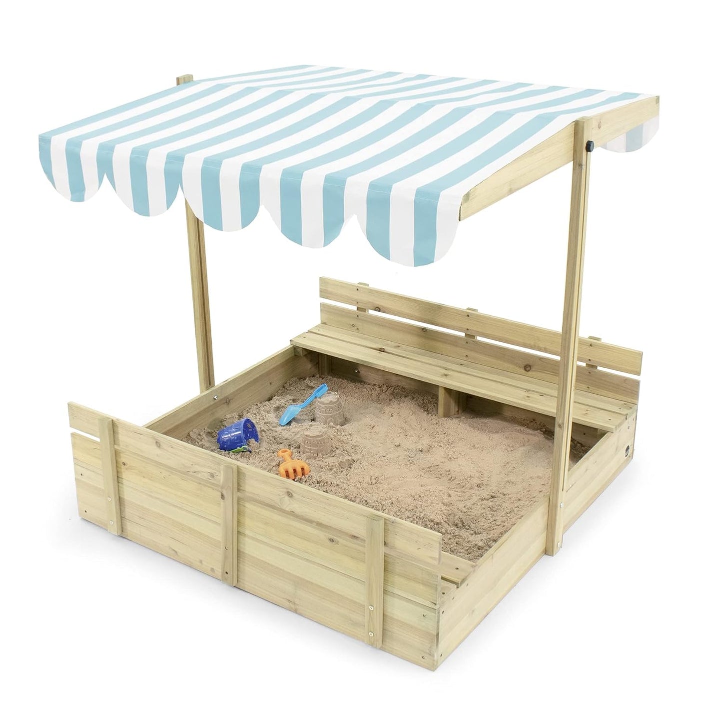 PLUM WOODEN SANDPIT WITH CANOPY - NATURA