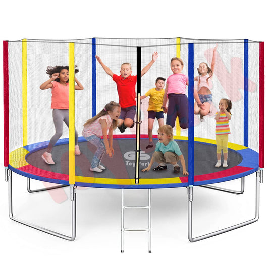 Toys Uncle 12 Feet Rainbow Deluxe Trampoline