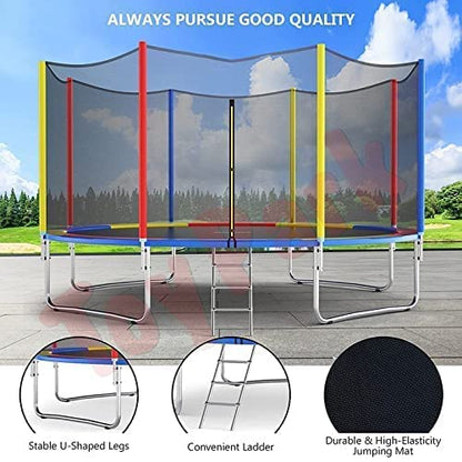 Toys Uncle 12 Feet Rainbow Deluxe Trampoline