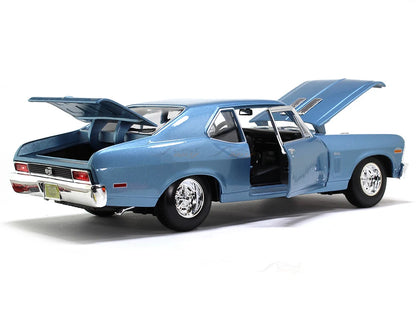 Maisto 1970 Chevrolet Nova SS Coupe Blue 1:18 Diecast Model Car