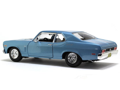 Maisto 1970 Chevrolet Nova SS Coupe Blue 1:18 Diecast Model Car