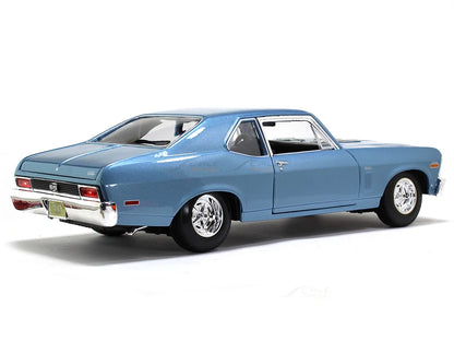 Maisto 1970 Chevrolet Nova SS Coupe Blue 1:18 Diecast Model Car
