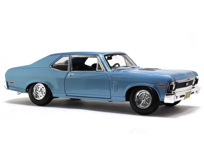 Maisto 1970 Chevrolet Nova SS Coupe Blue 1:18 Diecast Model Car