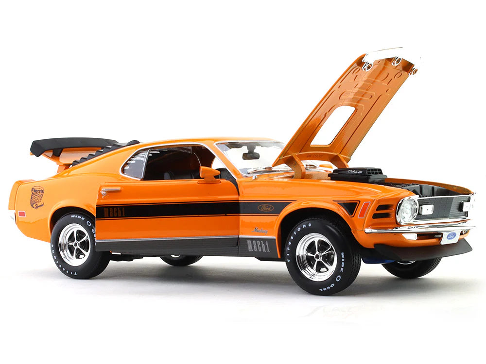 1:18 1970 Ford Mustang Mach 1 orange