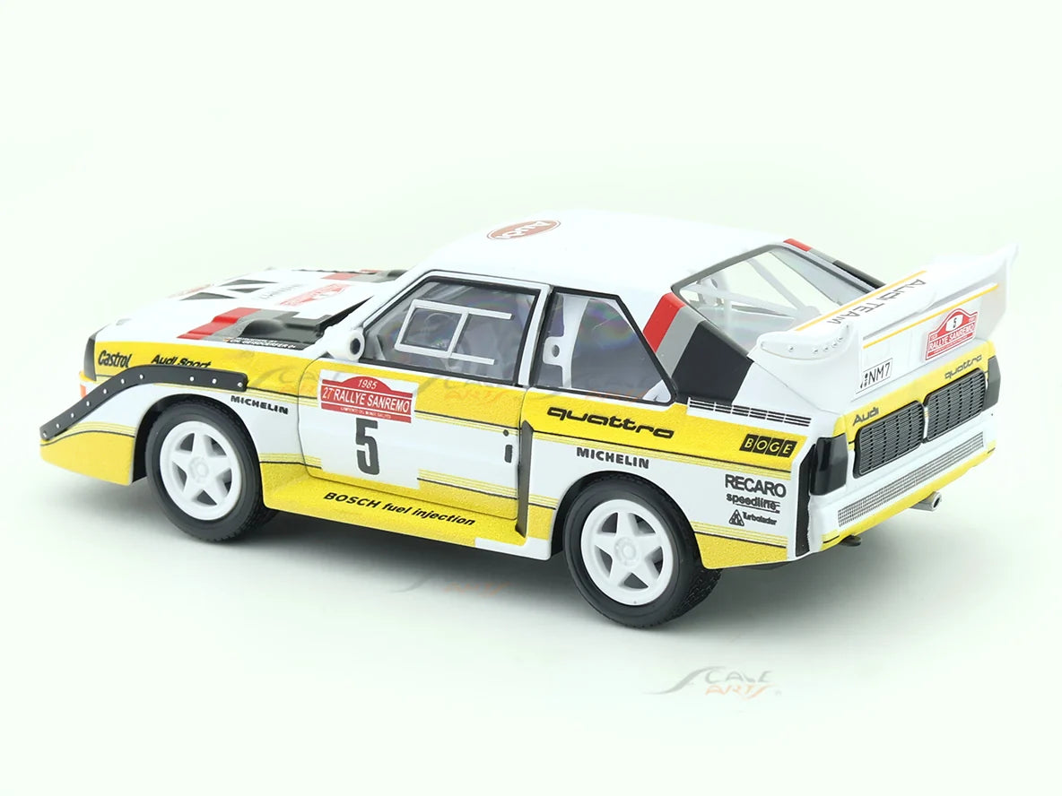 Bburago 1985 Audi Sport Quattro S1 E2 1:24 Diecast Rally Car Model