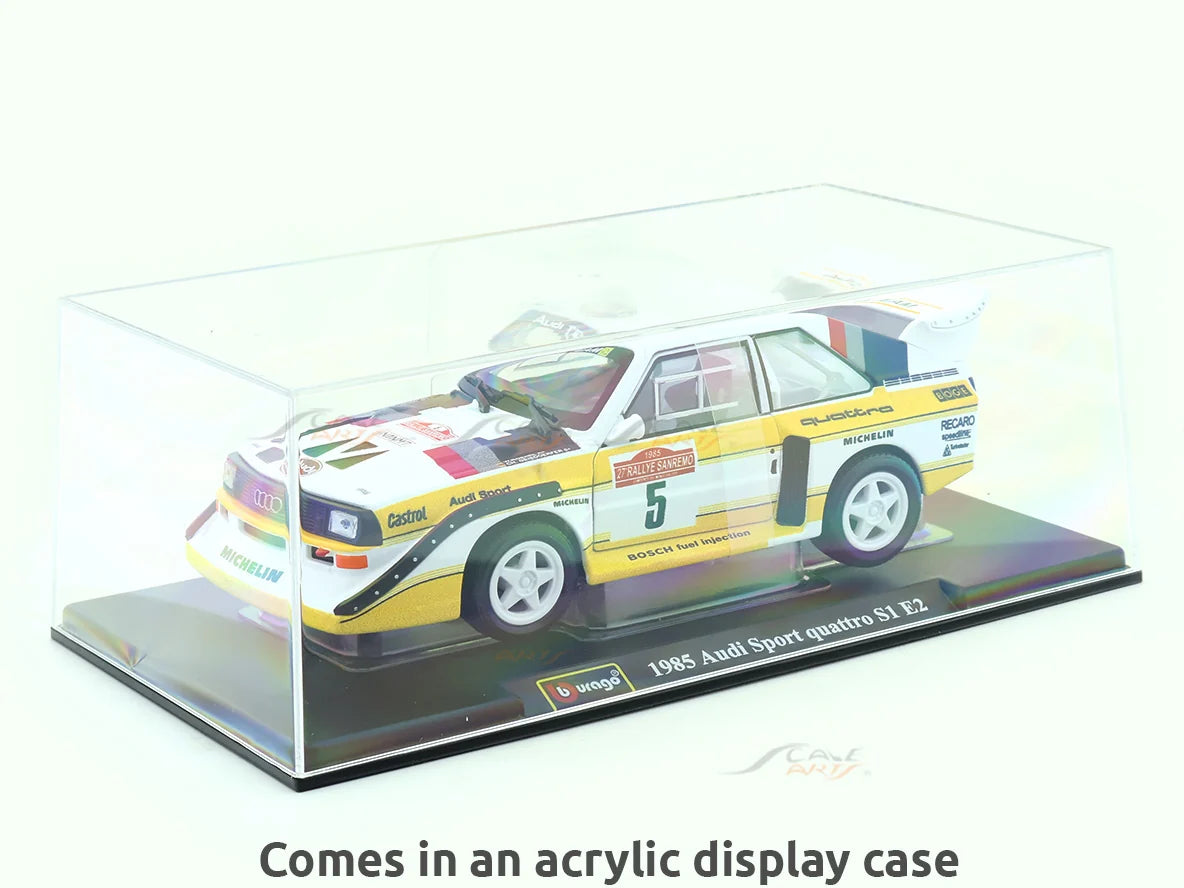 Bburago 1985 Audi Sport Quattro S1 E2 1:24 Diecast Rally Car Model