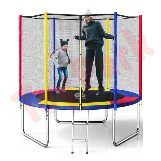 Toys Uncle 6Ft. Rainbow Premium Enclosed Trampoline