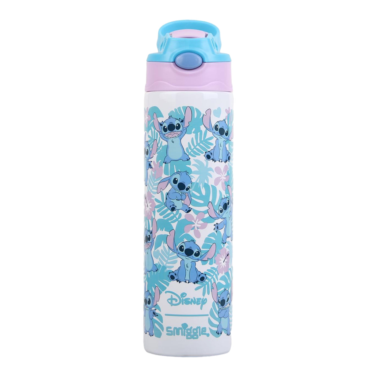Smiggle 520 ml Stainless Steel Water Bottle for Kids - Stitch