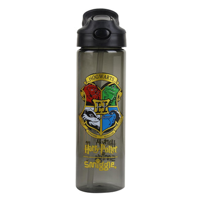 Smiggle 650ml Kids Water Bottle with Flip Straw, Leak-Proof Lid & Carry Handle – Harry Potter