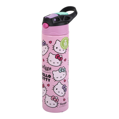 Smiggle 520 ml Stainless Steel Water Bottle for Kids - HELLO KITTY