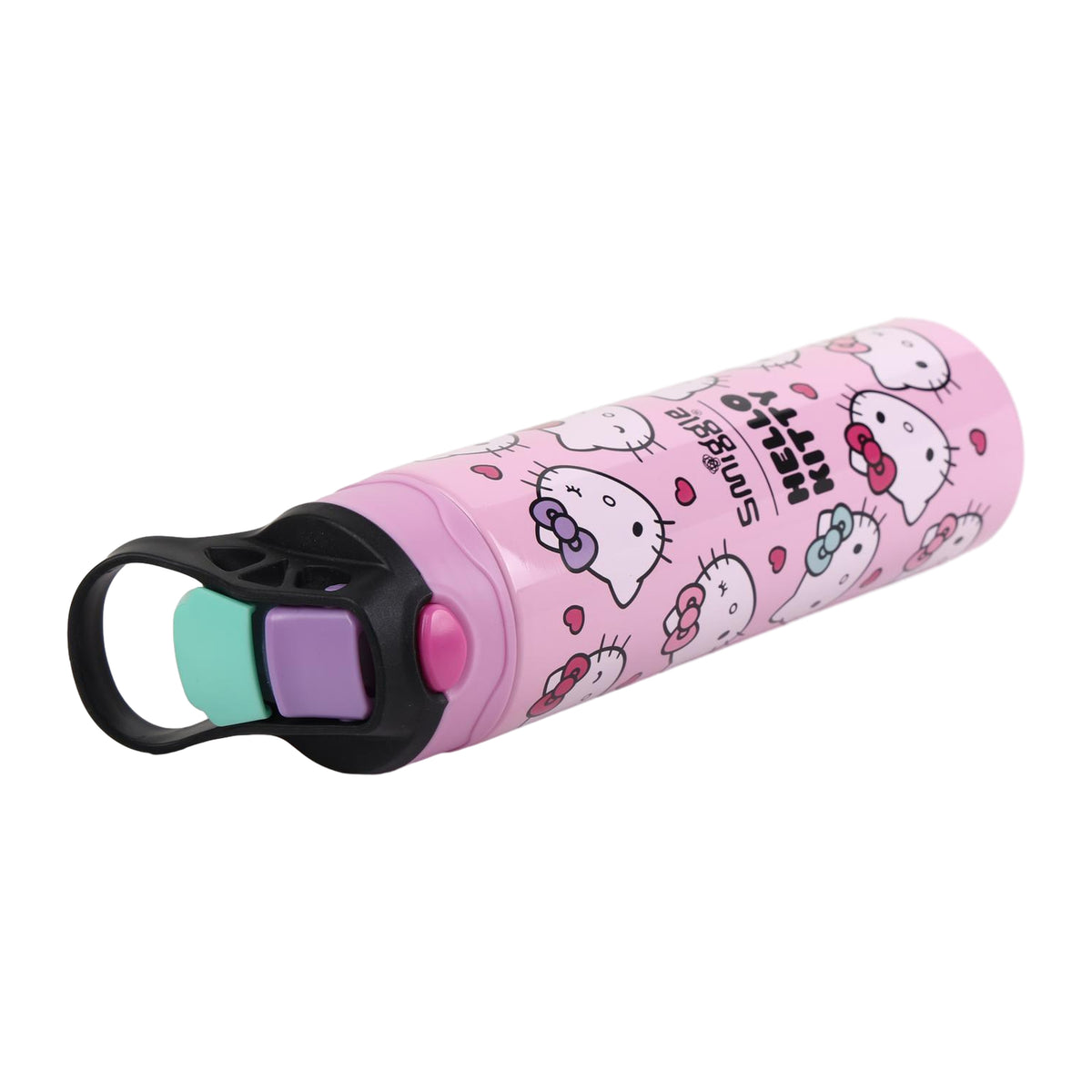 Smiggle 520 ml Stainless Steel Water Bottle for Kids - HELLO KITTY