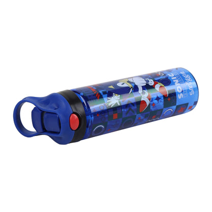 Smiggle 650ml Kids Water Bottle with Flip Straw, Leak-Proof Lid & Carry Handle – Sonic