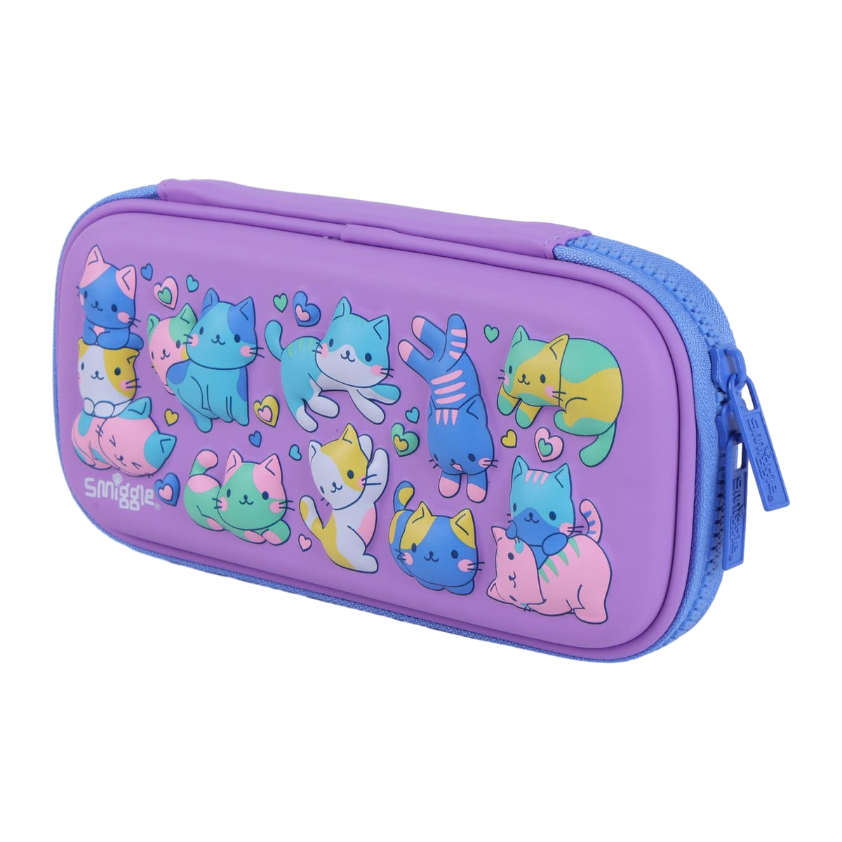 Smiggle Compact Hardtop Pencil Case for Kids - CAT