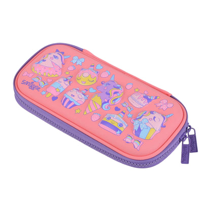 Smiggle Compact Hardtop Pencil Case for Kids - Unicorn DESERT