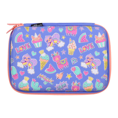 Smiggle Hardcase Pencil Case for Kids - LLAMA