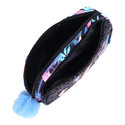 Smiggle Kids Pencil Pouch - BLACK FLAMINGO