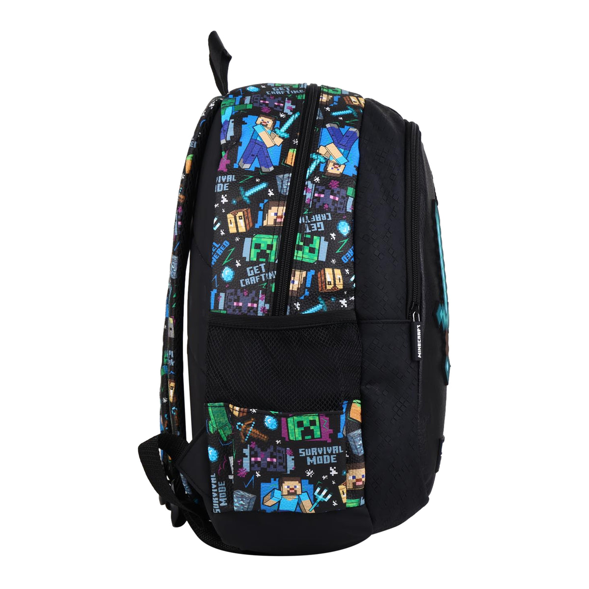 Smiggle Classic Kids School Backpack 16 Inch –MINECRAFT BLACK